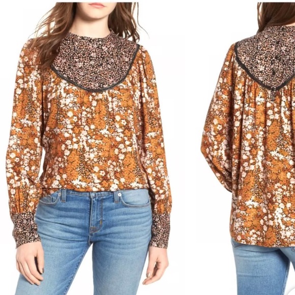 Hinge fall floral blouse - Picture 1 of 4